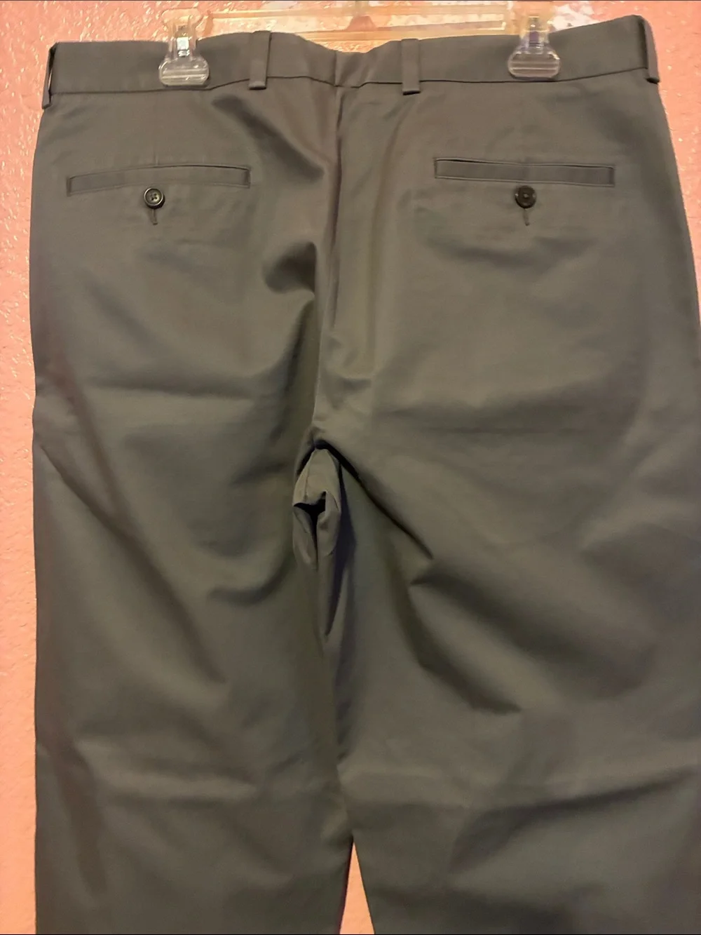 John W. Nordstrom Men's Wide-Leg Casual Pants — Olives Green